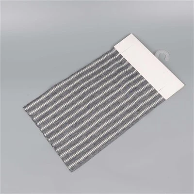 Tecido de linho listrado branco cinza urze